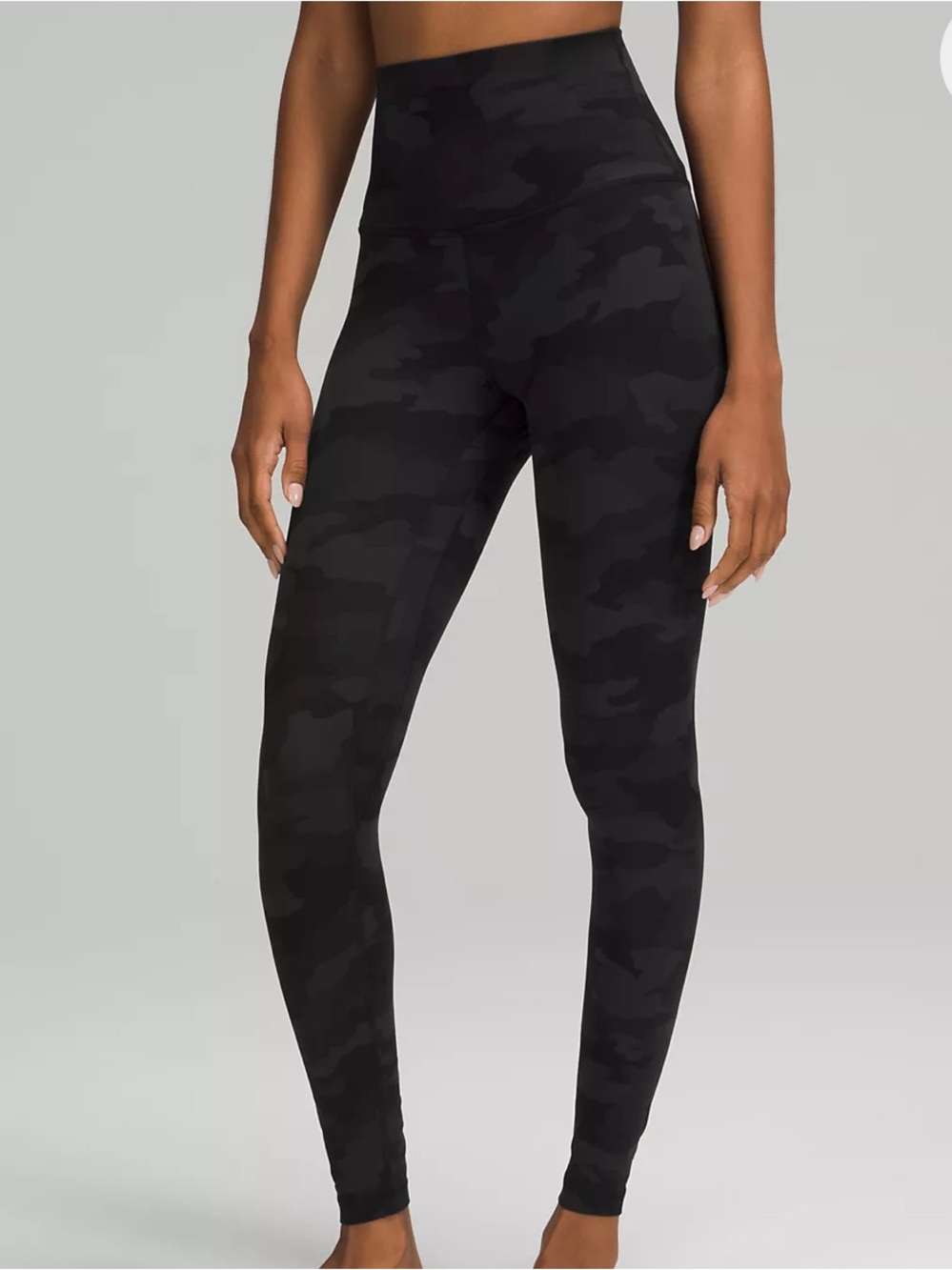 lululemon athletica Women’s Align SHR  Black & Charcoal Camo Leggings